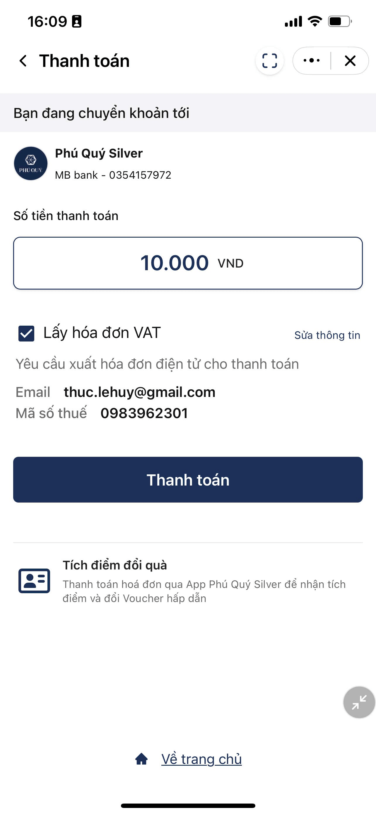 [Ảnh Giao diện Mini App]